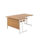 Jemini Rdl Lh Cantilever Desk N/Oak