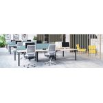 Jemini 2P Bench Desk 1400X1600 White