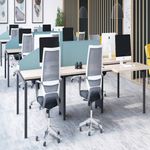 Jemini 2P Ext Bench Desk Grey Oak