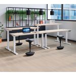 Jemini Sit/Stand Dsk 1200X800 White