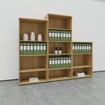 Jemini Wdn Bookcase 800X450X1600 Wht