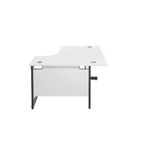 Jemini Rdl Rh Desk 1600X1200 Wht/Blk