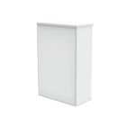 Polaris Bookcase 2Shlf 1204H Arc Wht