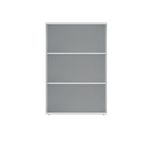 Polaris Bookcase 2Shlf 1204H Arc Wht