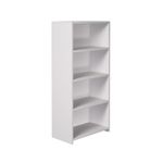 5 Star Prem Bookcase 750X1600Mm Wht