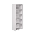 5 Star Prem Bookcase 750X2000Mm Wht