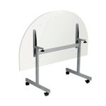 Jemini D-End Tilt Table 700 White