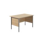 5 Star Rect 4 Leg Desk Ferrera Oak