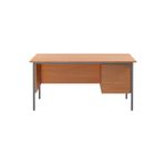5 Star Rect 3 Drw Ped Beech
