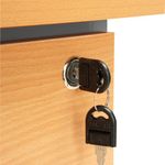 5 Star Rect 3 Drw Ped Beech