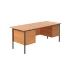 5 Star Dbl Ped 4Leg Desk Ellmau Bch