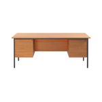 5 Star Dbl Ped 4Leg Desk Ellmau Bch