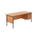 5 Star Rect 3 Drw Ped Beech