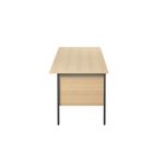 5 Star Rect 3 Drw Ped Oak