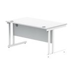 Polaris Rect Cant Desk 1400Mm Awht