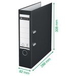 Leitz 180 Lach File 80Mm A4 Grn Pk10