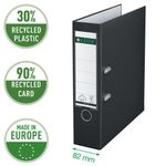 Leitz 180 Lach File 80Mm A4 Blk Pk10