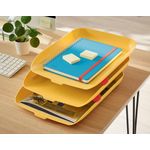 Leitz Cosy Letter Tray A4 Yellow Pk3