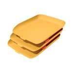 Leitz Cosy Letter Tray A4 Yellow Pk3
