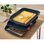 Leitz Cosy Letter Tray A4 Grey Pk3