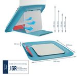 Leitz Ergo Adj Laptop Stand Calm Blu