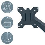 Leitz Ergo Single Monitor Arm Dgrey