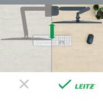 Leitz Ergo Dual Mon/Laptop Arm Dgry