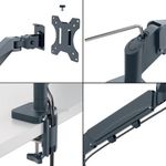 Leitz Ergo Dual Mon/Laptop Arm Dgry
