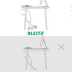 Leitz Ergo Adj Footrest Light Grey