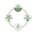 Leitz Recycle Nexxt Punch 30Sh Red