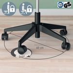 Ergo Active Stool With Castor Wheels