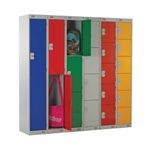 Four Compartment Locker 300 Blue