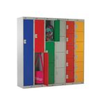 Five Compartment Locker 300 Blue