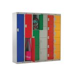 Six Comp Express Std Locker Red