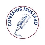 Food Label Contains Mustard Pk1000
