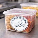Food Label Contains Soy Beans Pk1000