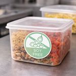 Food Label Soy Free 25Mm (Pk1000)