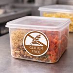 Food Label Gluten Free 25Mm (Pk1000)