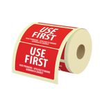 Food Label Use First 25X25Mm Pk1000