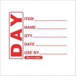 Food Label Use By 25X25Mm (Pk1000)