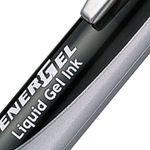 Pentel Retract Metal Tip Black Pk12