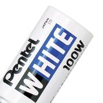 Pentel X100W Perm White Mrkr Box 12