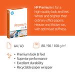 Hp Premium Paper A4 80Gsm Wht Pk2500