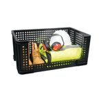 Open Fronted Crate 64 Litre Black
