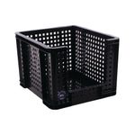 Open Fronted Crate 35 Litre Black