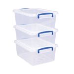 Nesting Storage Box 10.1L Clr Pk3