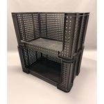 Open Fronted Crate 84 Litre Black
