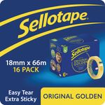 Sellotape Golden 18Mm Tape Pk16