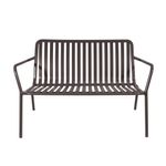 Lark 2 Seater Low Bench Charcoal