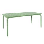 Lark Rect Slatted Table Fair Green